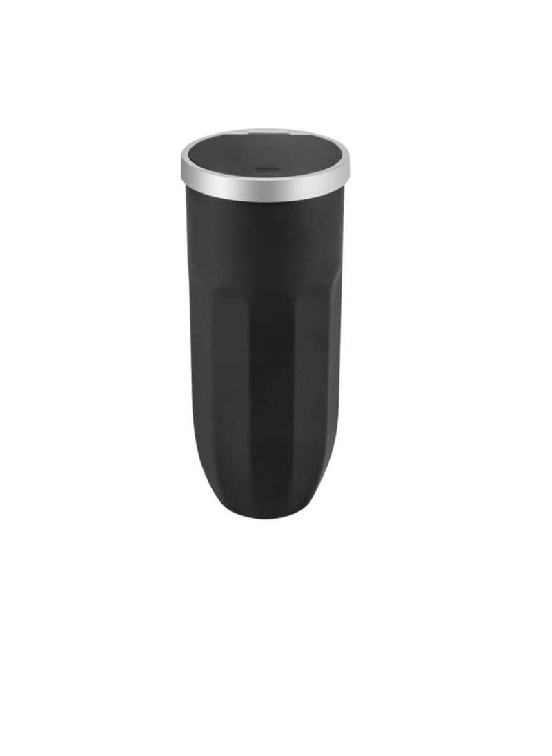 Generic - Car Trash Can with Lid, Vehicle Interior Garbage, Leakproof Vehicle Trash Bin, Van Waste Holder, Used in Car Home Office (Black) - Image 1