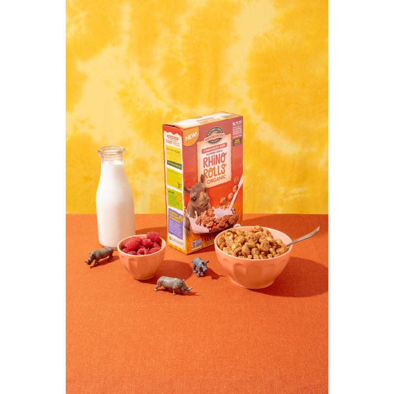EnviroKidz Organic Rhino Rolls Cereal, 9.5 oz (Pack of 1), Cinnamon Bun, Gluten Free, Non-GMO, by Nature's Path - Image 5