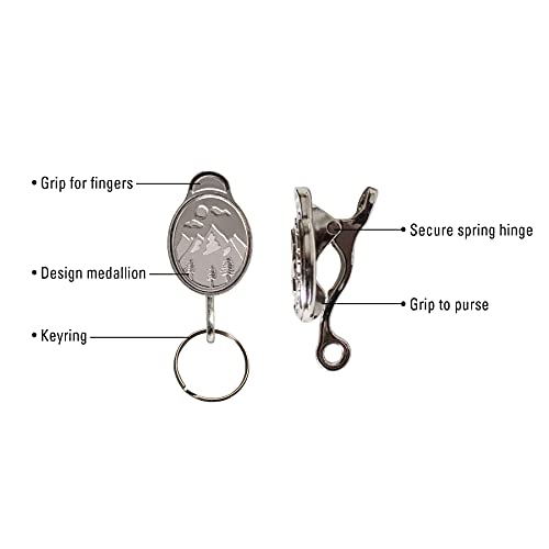 Lucky Line Purse Charm Keychain, Key Clip for Purse, Heart (49901) Small - Image 3