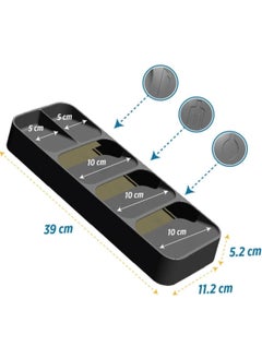 OMAK Decobella 5 Compartment Drawer Cutlery Holder  - Image 2