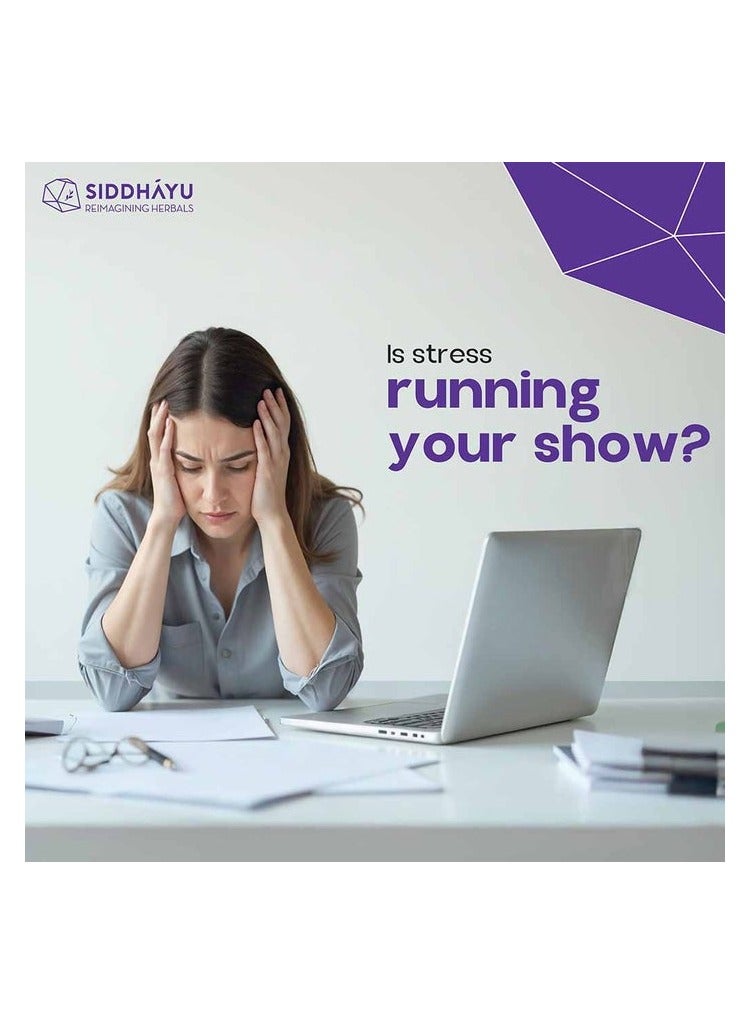 Siddhayu Winostress Capsules For Stress Management, Pack of 30's - Image 3