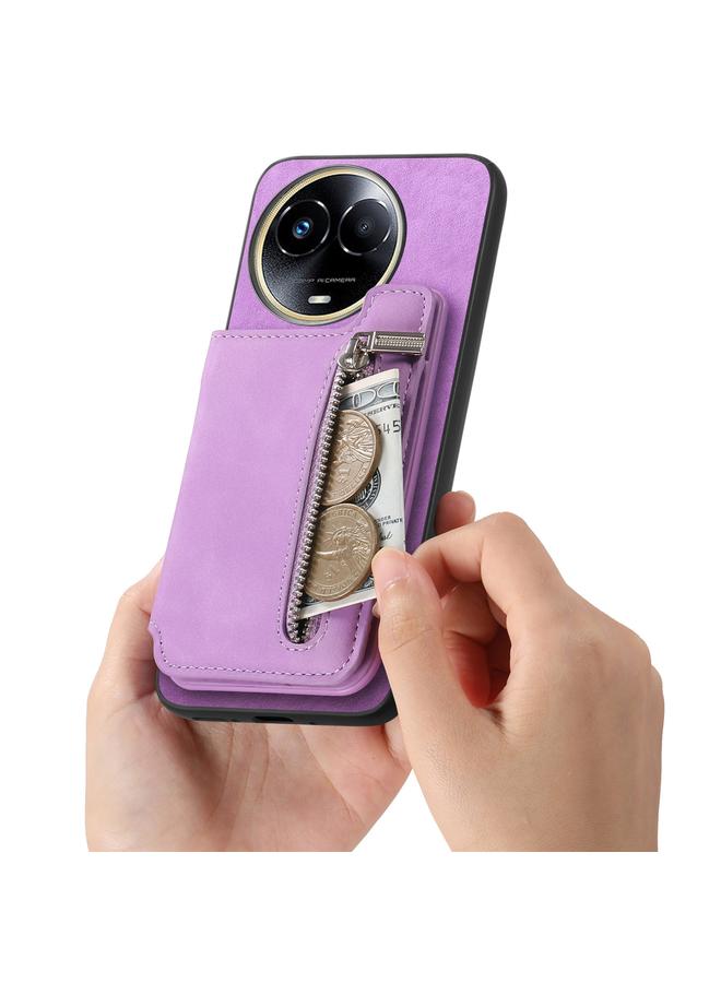 اس-توب جراب خلفي لهاتف Realme 11 5G Global Retro MagSafe مزود بسحاب وحقيبة بطاقات - Image 5