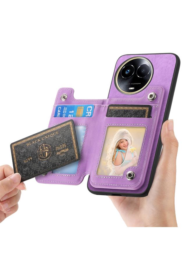 اس-توب جراب خلفي لهاتف Realme 11 5G Global Retro MagSafe مزود بسحاب وحقيبة بطاقات - Image 4