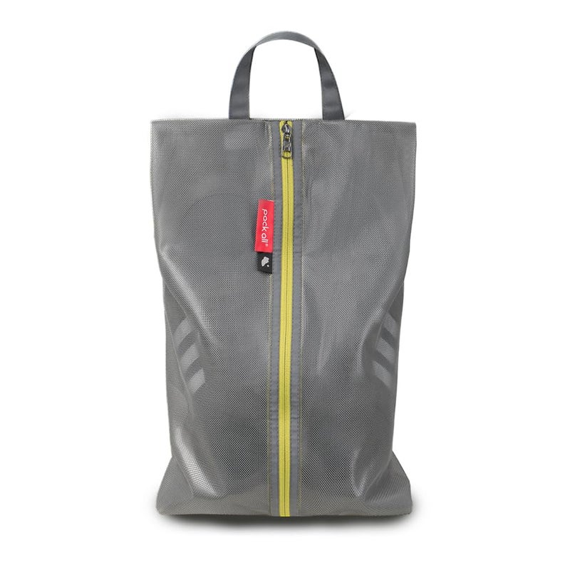 pack all PlusSized Shoe Bag for Travel WaterResistant Shoe Pouch for Gym OdorResistant Soccer Cleats Bag for Sport Grey 1Pack