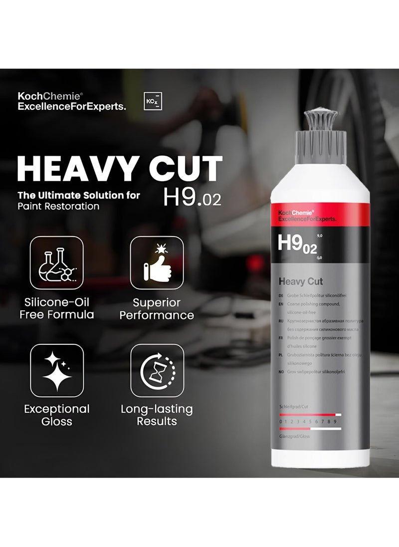 كوش كيمي مركب تلميع Koch Chemie H9.02 Heavy Cut سعة 250 مل - مزيل احترافي للخدوش والدوامات - لمسة نهائية شديدة اللمعان - خالٍ من السيليكون - لأدوات التلميع ثنائية الحركة والدوارة - صنع في ألمانيا  - Image 4