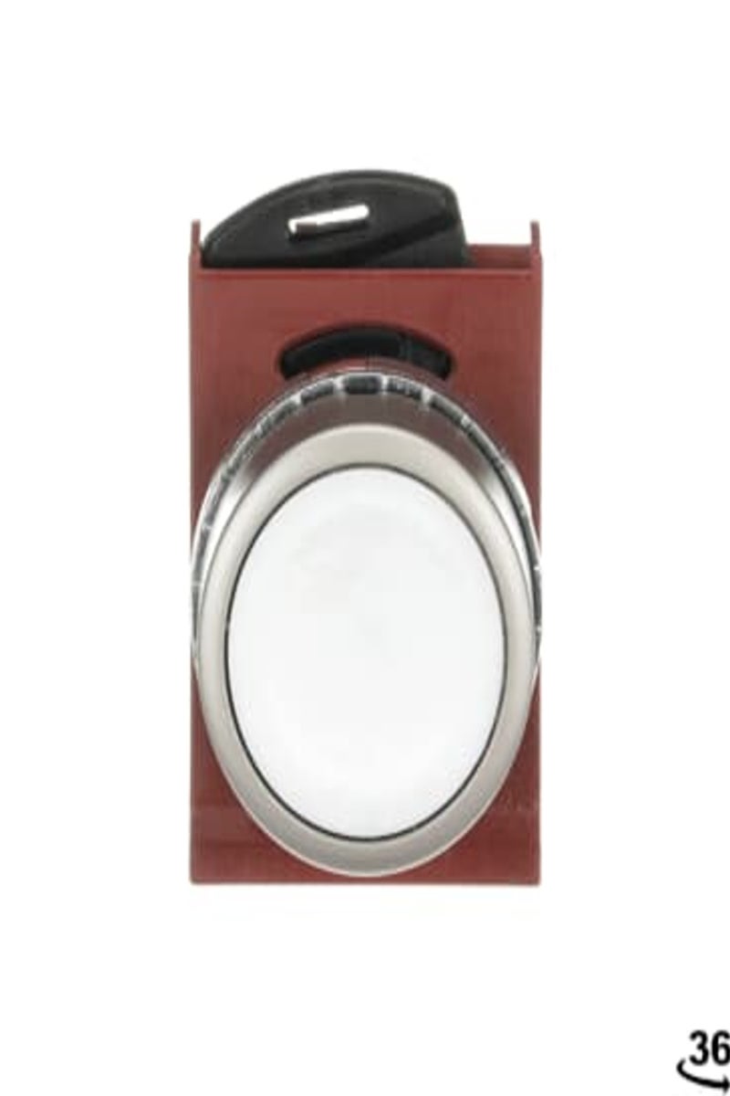 ABB 1SFA184007R9005 P9MPNBG Pushbutton is: Modular metal - Pushbutton with holder - Momentary - Flush - White - Non-illuminated - Satin Chrome Metal