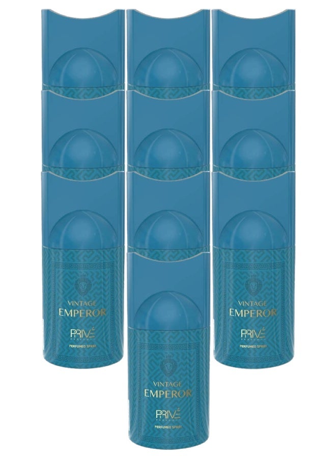 PRIVE 10 Pieces Vintage Emperor Body Spray 250ML - Image 1