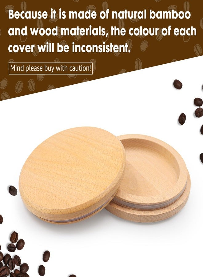 JAYOBGO for Breville Barista Express Espresso Machine, Coffee Bean Replacement Lid on Coffee Maker Top Wooden Hopper Lid with Sealing Ring, Espresso Machine Accessories Bean Cover, Beech Wood - Image 4