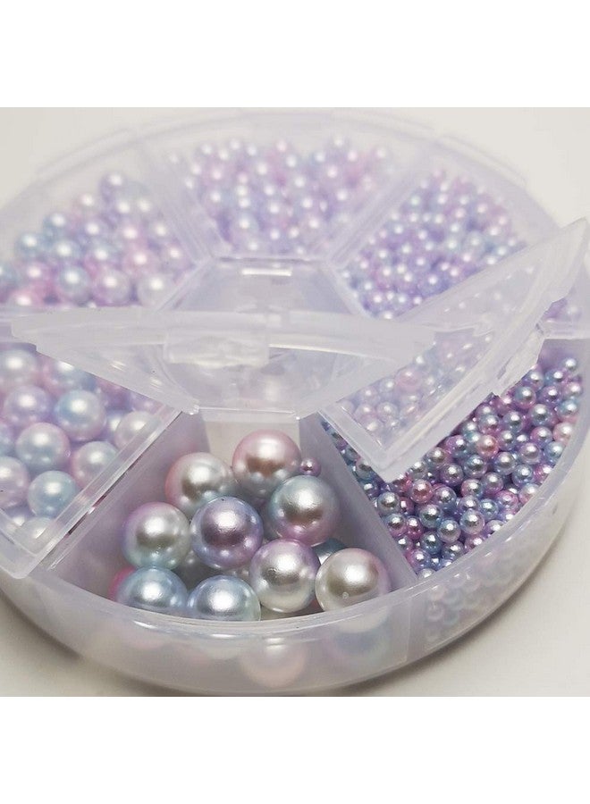 شينكو كرافت 1550 قطعة 1 صندوق دائري من اللؤلؤ التقليد حبة بدون ثقب خرز فضفاض جوهرة (مزيج مزيج خفيف) - Image 3