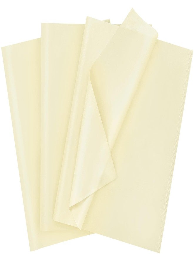 Laidans 120 Sheets 20"X14" Tissue Paper for Gift Bags Wrapping, Art Tissue Paper Bulk for Weddings Birthday Party Crafts Decoration (Ivory) - Image 1