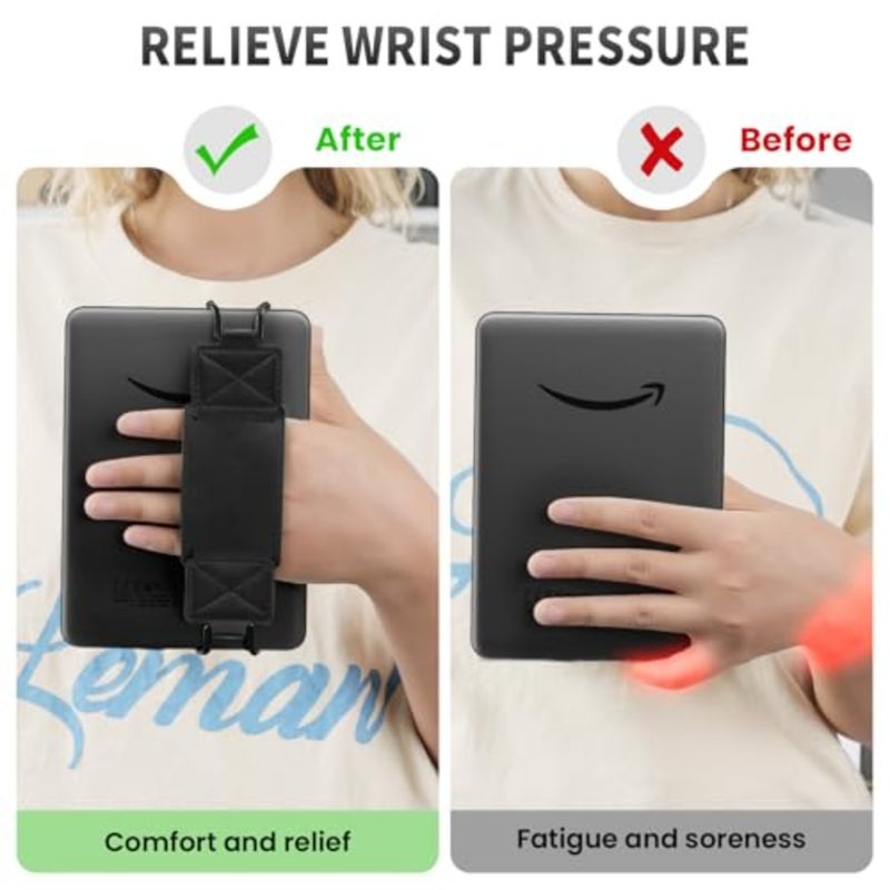 2 Pack Security Hand Strap for 6-8" Kindle eReaders Fire Tablet-Kindle/Kobo/Voyaga/Lenovo/Sony E-Book Tablet - Image 3