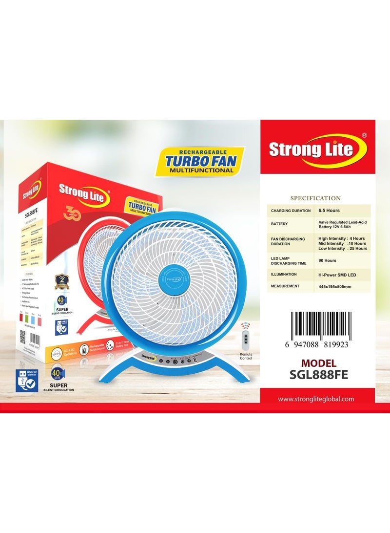 Strong lite Rechargeable Fan SGL888FE