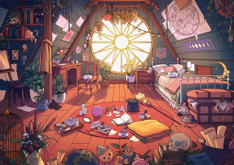 Buffalo Games Bonjour Brittnie Ortega Messy Room 500 Piece Jigsaw Puzzle for Adults Challenging Puzzle Perfect for Game Nights Finished Size is 2125 x 1500 - Image 3