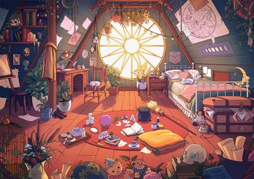 Buffalo Games Bonjour Brittnie Ortega Messy Room 500 Piece Jigsaw Puzzle for Adults Challenging Puzzle Perfect for Game Nights Finished Size is 2125 x 1500 - Image 1