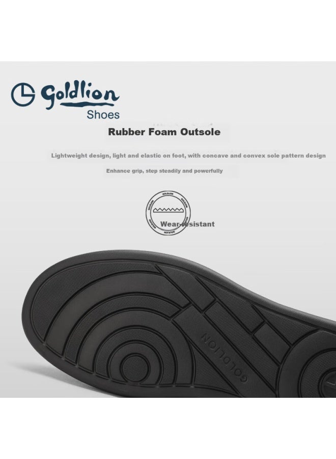 Goldlion Men's Casual Shoes 24 Years Comfortable And Durable Classic All-match Thick-soled Sneakers G578440208aae Black Size 38 - Image 2
