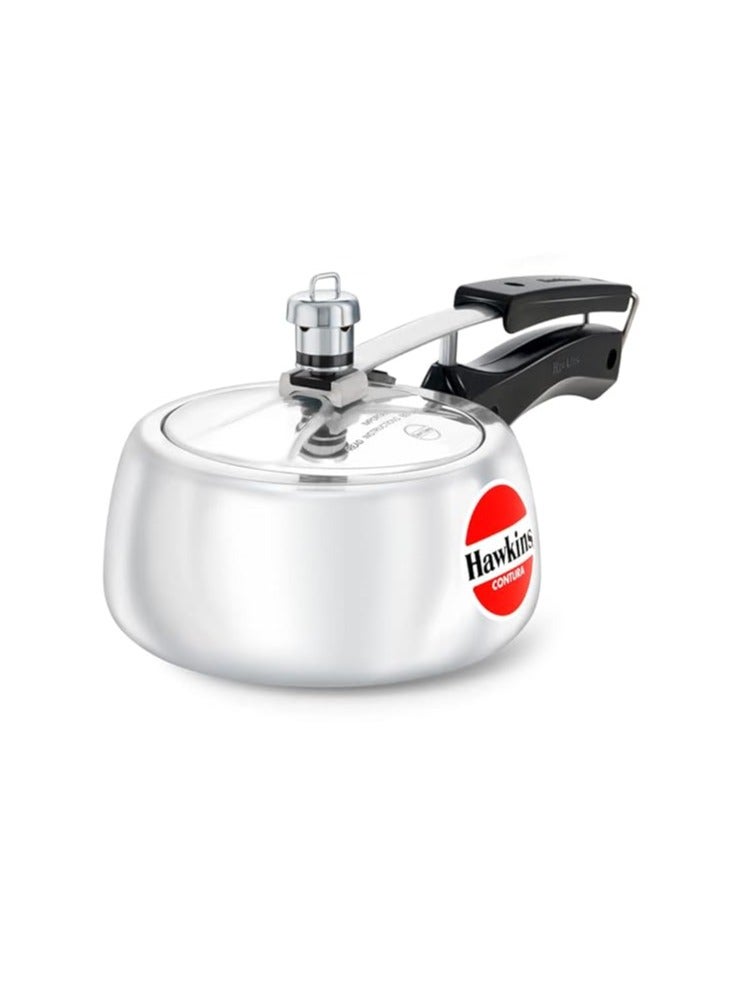Hawkins Hawkins 1.5 Litre Contura Pressure Cooker, Handi Inner Lid Baby Cooker, Silver (HC15)  - Image 1