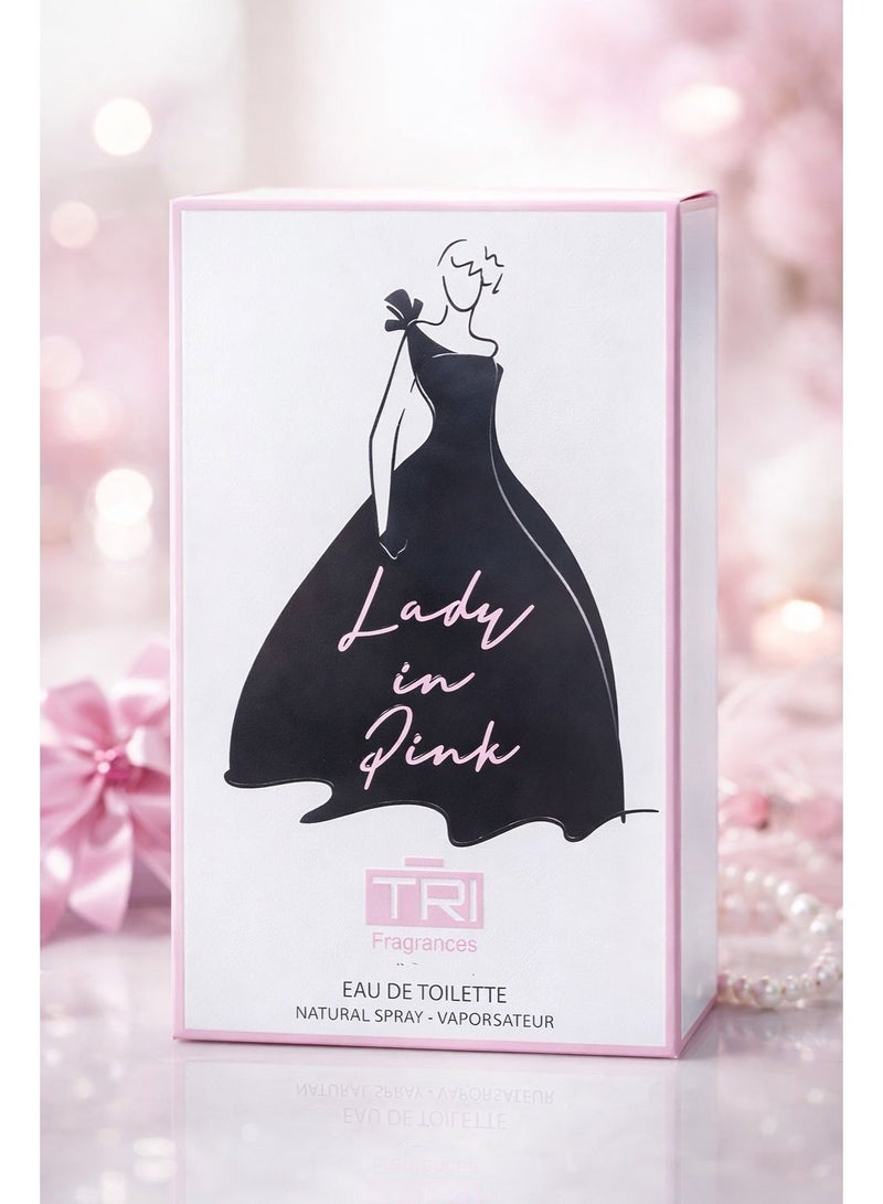 تي أر آي عطرنسائي سيدة باللون الوردي١٠٠مل - Image 2