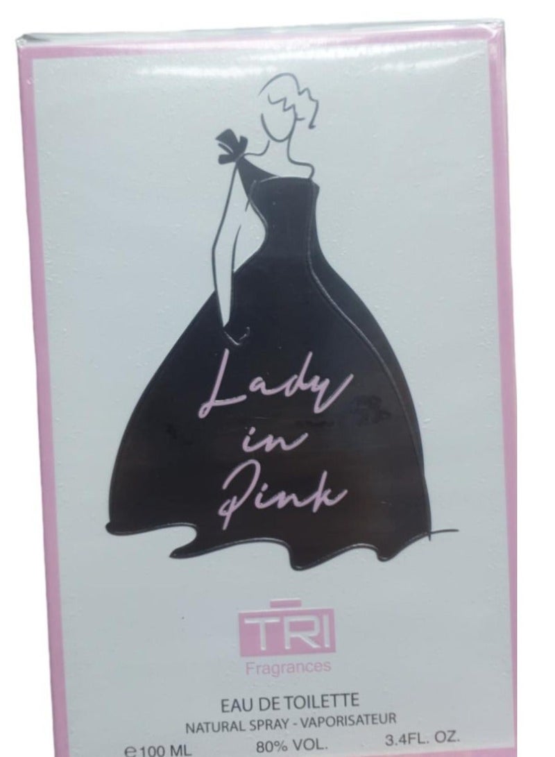 تي أر آي عطرنسائي سيدة باللون الوردي١٠٠مل - Image 1