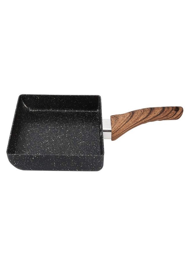 ABUDIT Japanese Omelette tamagoyaki Frying pan, nonstick pan with Wood-Grain Handle, Perfect for Breakfast, Small Frying pan, Cooking pan, Omelette Maker - Image 1