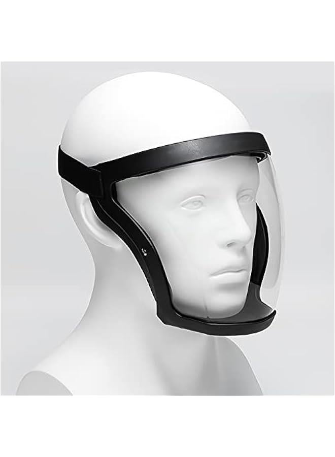 Arabest Super Protective Face Shield,Anti Fog Mask,Adult Clear Face Shield,Plastic Face Mask （Black）  - Image 5