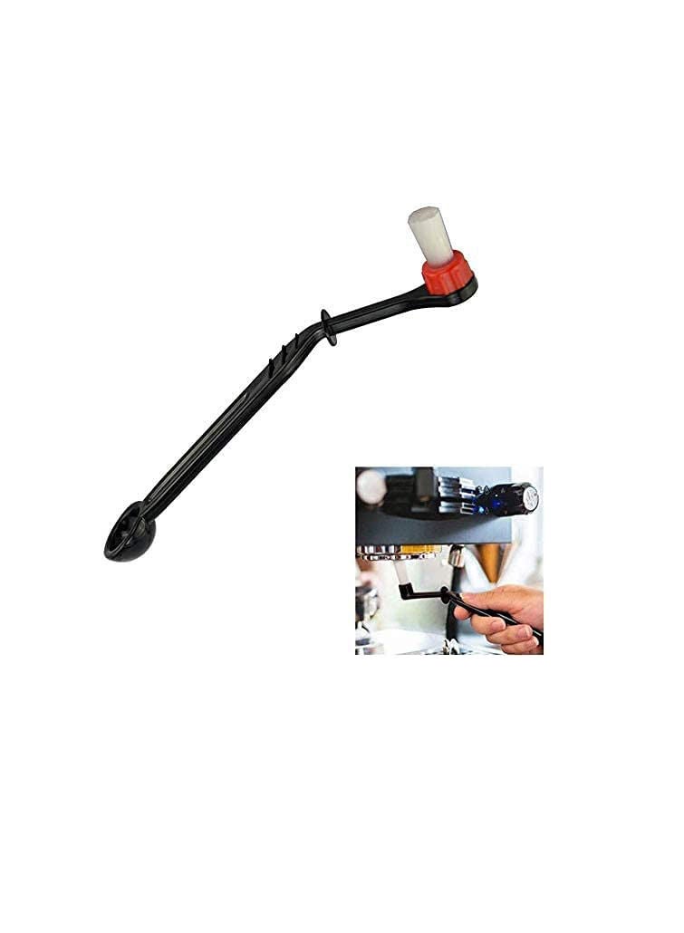 MIBRU Coffee Machine Cleaning Brush With Spoon Black/White/Red  - Image 1