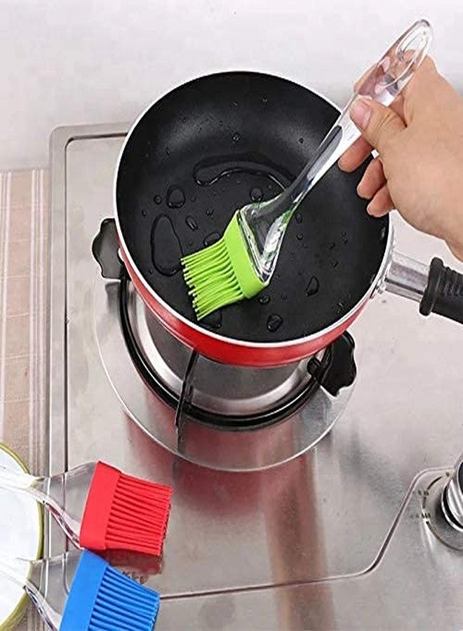 Ekdant Multi-Purpose Silicone Durable Easy Use | Oil Cooking Brush for Grilling, Tandoor, Cooking, Baking, BBQ | Brush for Cooking | Cooking Tools | Multicolor - Set of 2 - Image 5