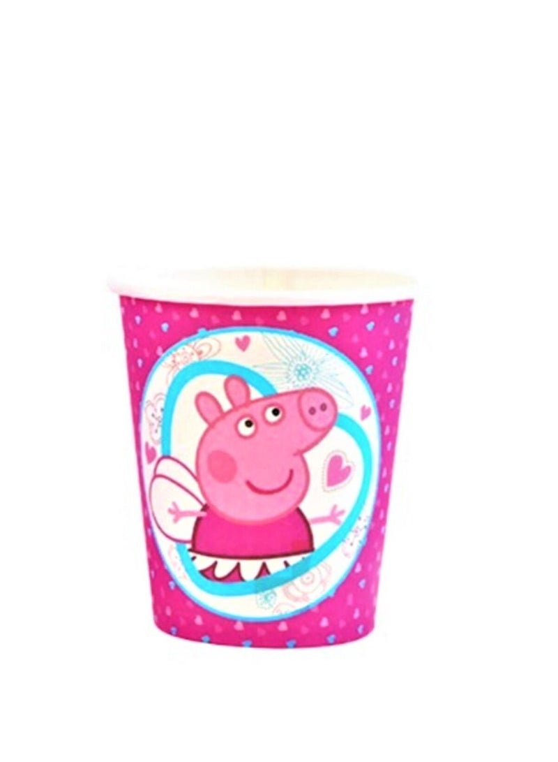 Tamona 6-Piece Peppa Cartoon  Birthday Party Cups - Image 2