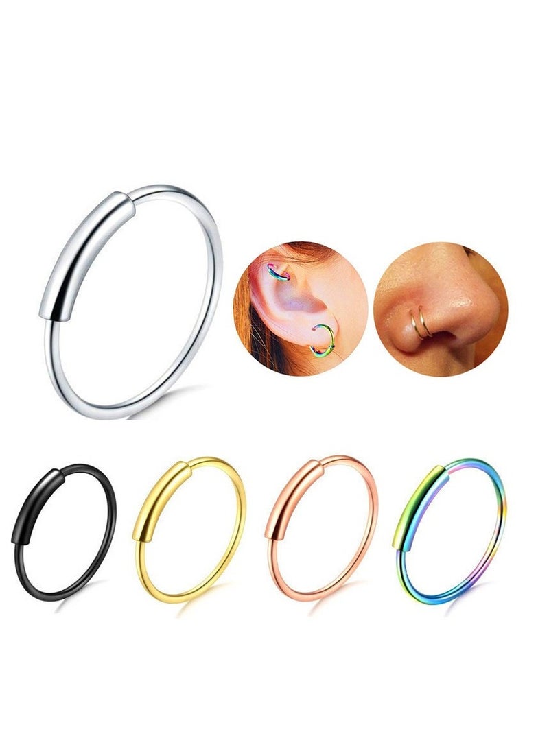Stainless Steel Nose Ring Nose Nostrial Piercing Jewerly Nose Nose Screw Rings for Women  - Image 2