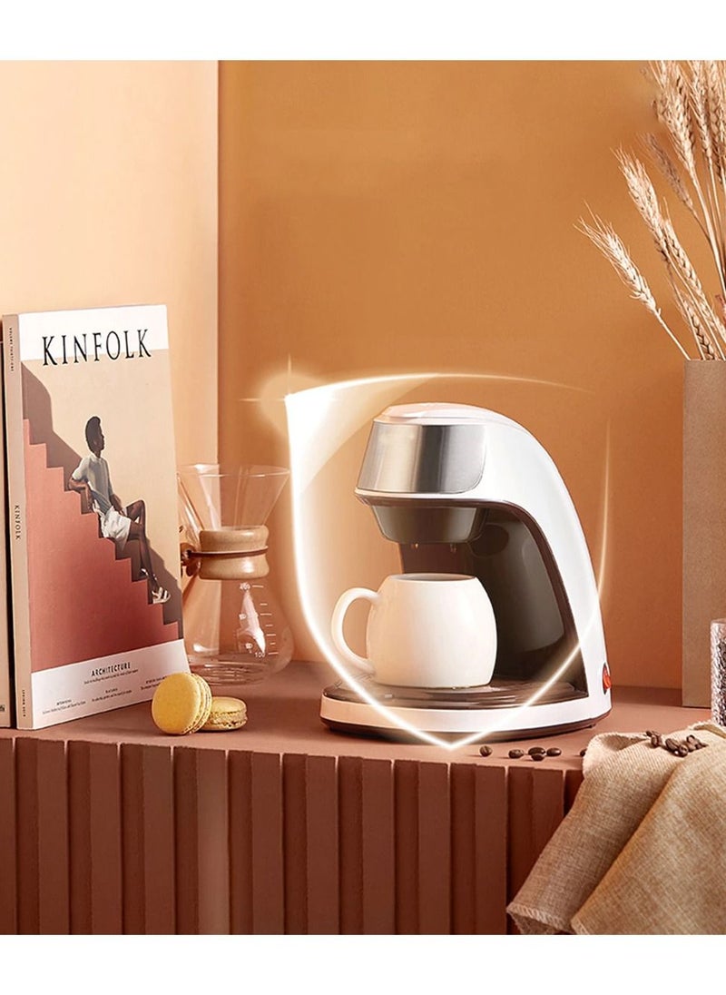 KONKA - Home Office Electric Small Coffee Machine 220V Tea Brewing Machines Easy to Clean Portable Semi-Automatic Drip Coffee Machine - Image 1