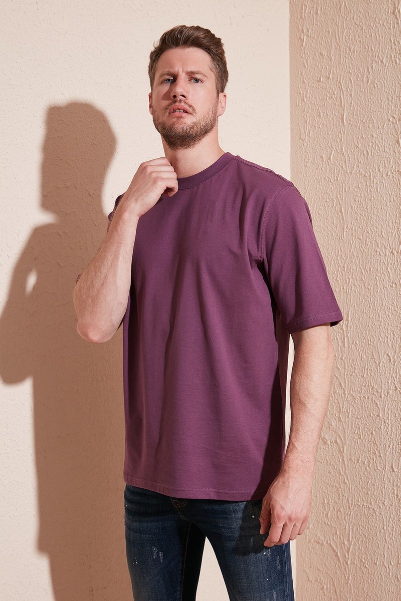 Buratti Cotton Oversize Crew Neck Basic T Shirt Men's T Shirt 5902365  - Image 1