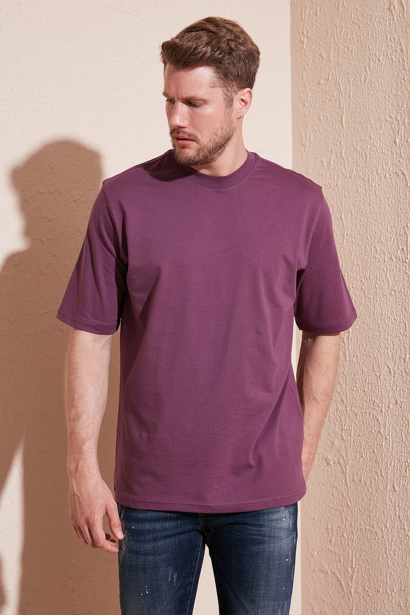 Buratti Cotton Oversize Crew Neck Basic T Shirt Men's T Shirt 5902365  - Image 3