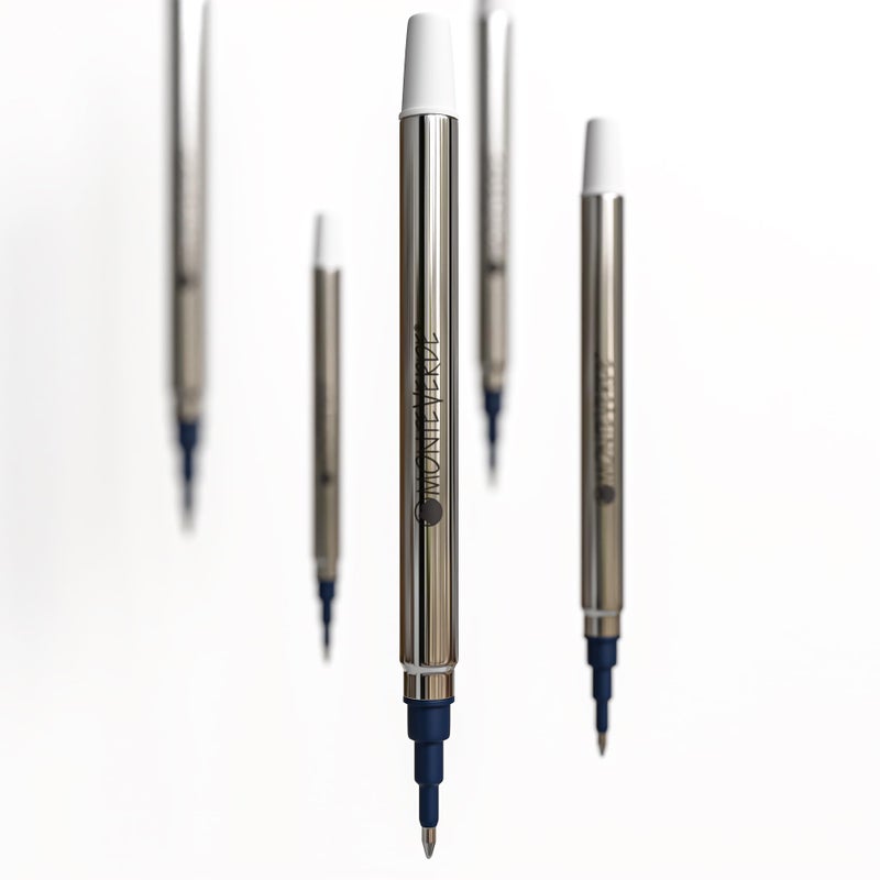 Monteverde Roller Ball Refill To Fit Sheaffer Roller Ball Pens - Fine Blue/Black Color 4 Pack (S223BB) - Image 5