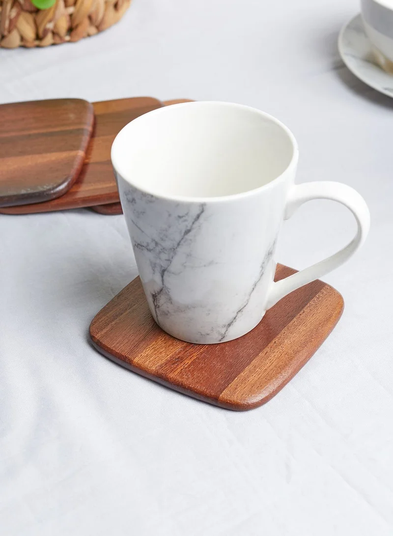 Marks & Spencer Set Of 4 Acacia Wood Coasters