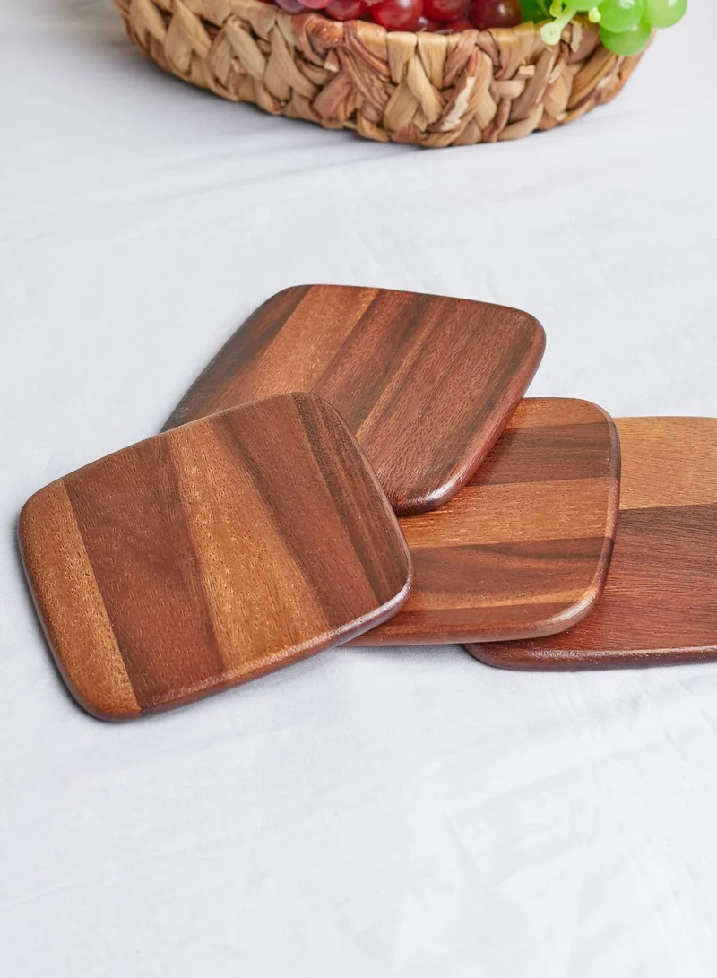 Marks & Spencer Set Of 4 Acacia Wood Coasters
