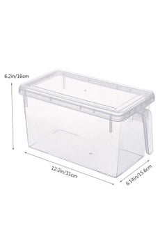 Raxoom Food Storage Boxes With Lids Freezer Safe Volwco 3 Pcs 4.7L Large Plastic Kitchen Refrigerator Stackable Food Fruit Storage Containers With Handle(Assorted colours)  - Image 1
