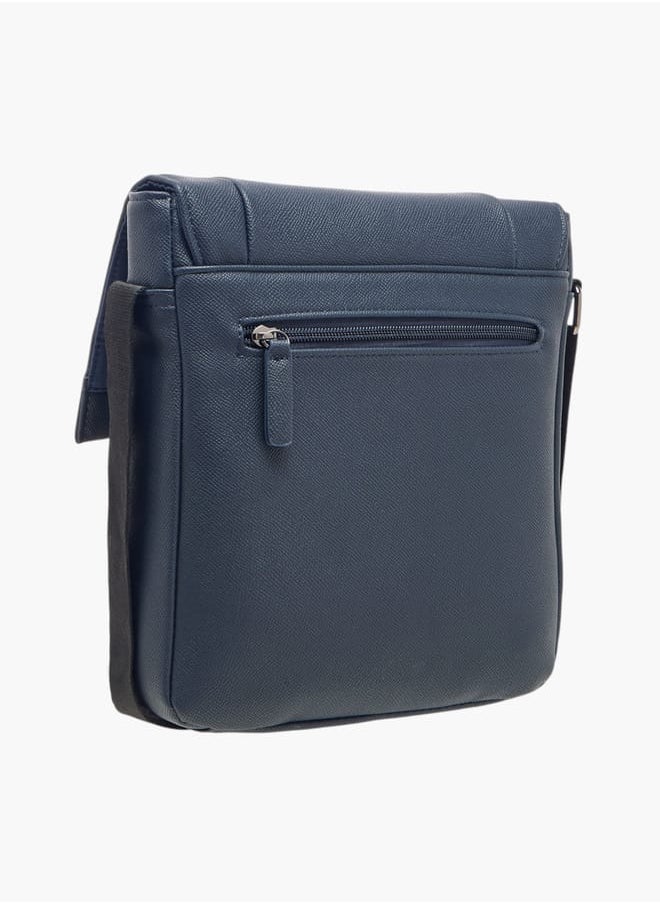 LBL by Shoexpress - Men's Textured Crossbody Bag with Adjustable Strap - Image 1