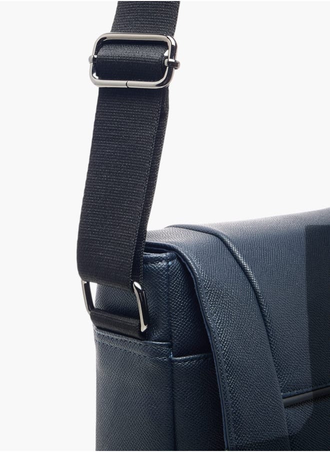 LBL by Shoexpress - Men's Textured Crossbody Bag with Adjustable Strap - Image 1