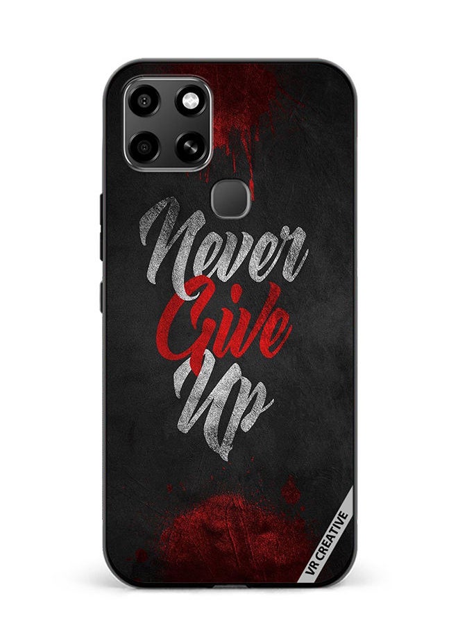 VR CREATIVE - Protective Case Cover For Infinix Smart 6 Never Give Up Design Multicolour - Image 1