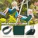 Decorlife 2 Pack Outdoor Swings Seats with 66 RustResistant Heavy Duty Chain Playground Swing Set Accessories Replacement AntiSlip Seats Backyard Swing Support 330lb for Kids or Adults Green - Image 4