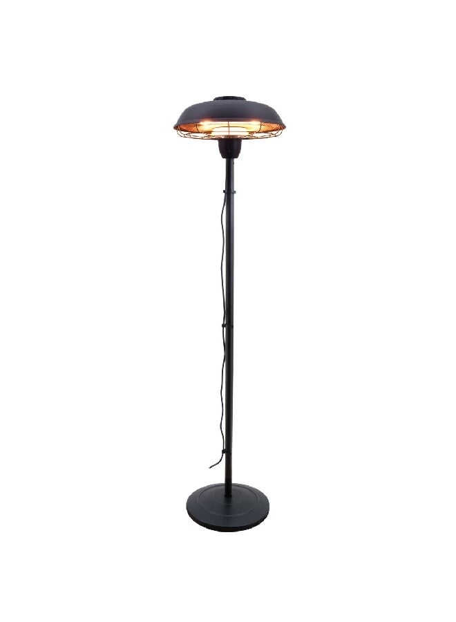 هوت سبوت دفاية كهربائية قائمة بذاتها 90-2100 وات 230 فولت مع قاعدة متينة أسود 180 × 30 × 30 سم ZHQ2036-B-S