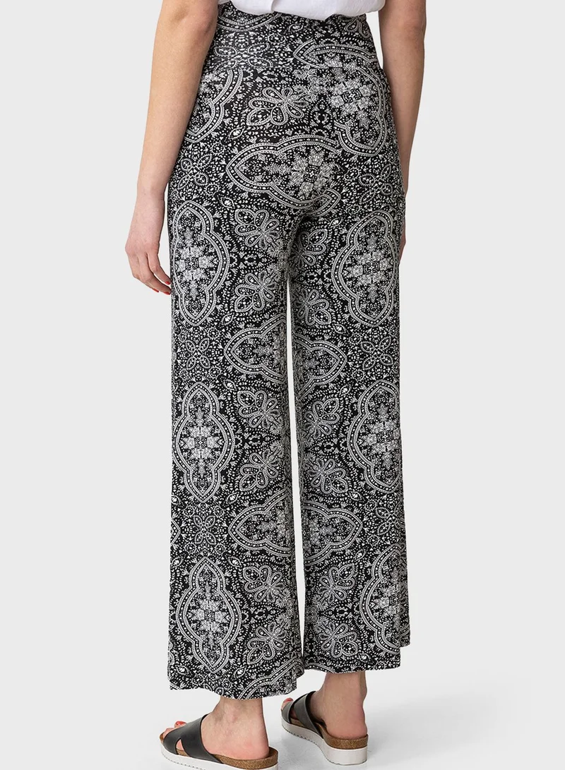 INDISKA Printed Wide Leg Pants