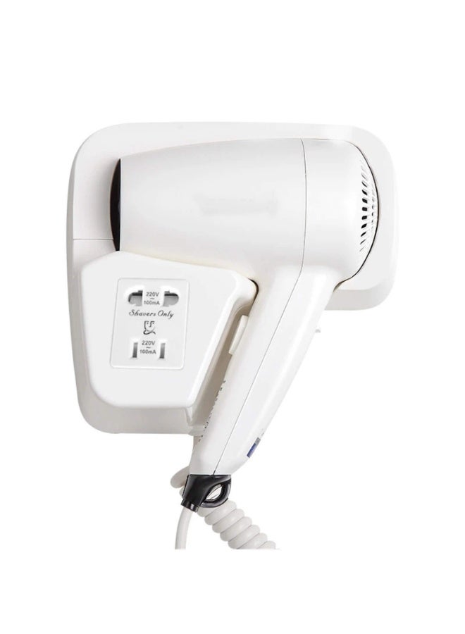 Arabest Hair Dryer Bracket Hotel Bathroom Home Bathroom Hair Dryer Dry Skin Hanging Wall Mount Hair Dryer - Image 1