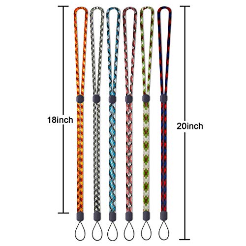 Foshine 6 Pack Adjustable Lanyard 6 Colors Neck Lanyards Straps Long For Pen ID Badge Holder Keys Office Cute Cruise Colourful - Image 5