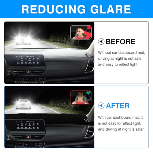 Autorder Dashboard Cover Mat for Kia Seltos 2024 2025 2026 Accessories Dash Cover Upgrade Flannel Dash Mat Sunshade Glare UV Rays Protector - Image 4