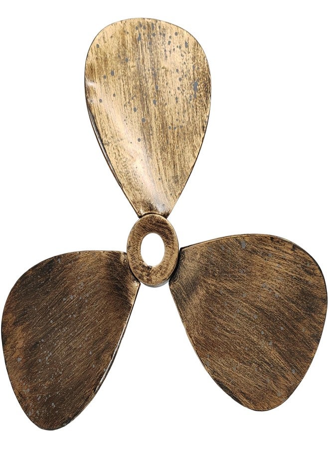 Everydecor Metal Nautical Ship Propeller - Vintage Wall Decor for Home Interior - Mix of Gold, Bronze, and Brown styles - Outstanding Piece of Art - Image 1