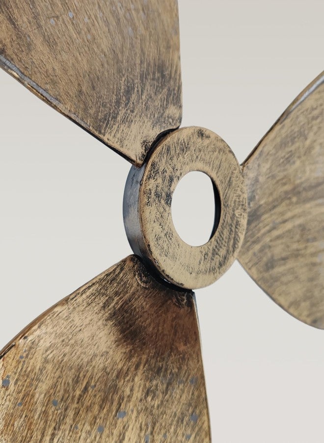 Everydecor Metal Nautical Ship Propeller - Vintage Wall Decor for Home Interior - Mix of Gold, Bronze, and Brown styles - Outstanding Piece of Art - Image 3