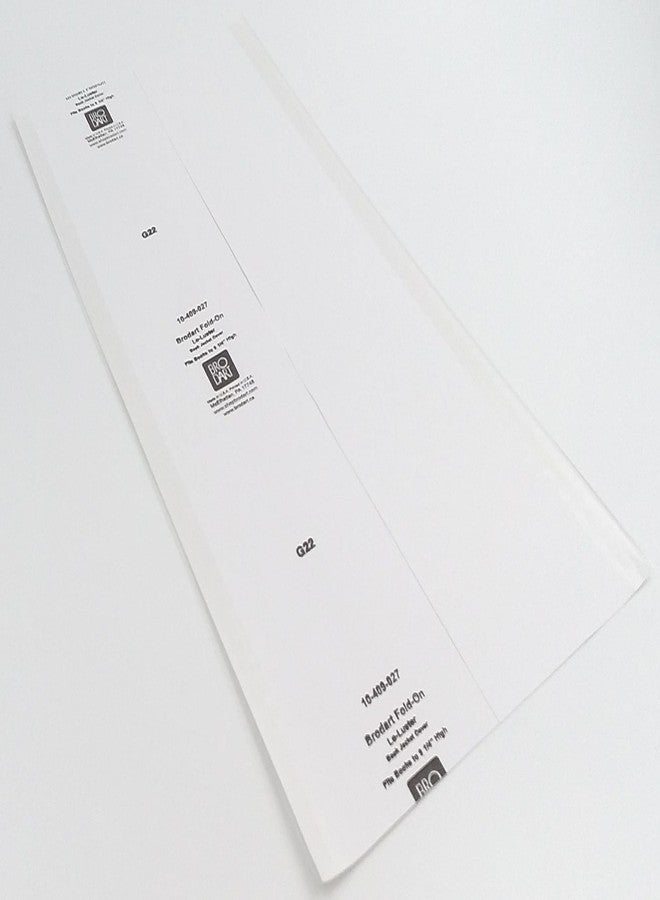 Brodart 10 Pack 9 1/2" x 20" Genuine Brodart Book Jacket Covers - Fold-On, Center-Loading - Image 1