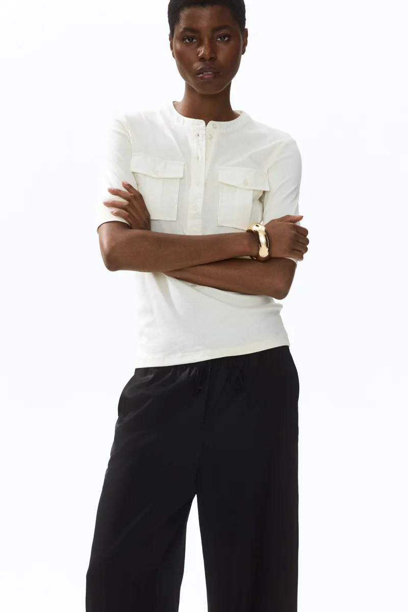 H&M Wide drawstring trousers