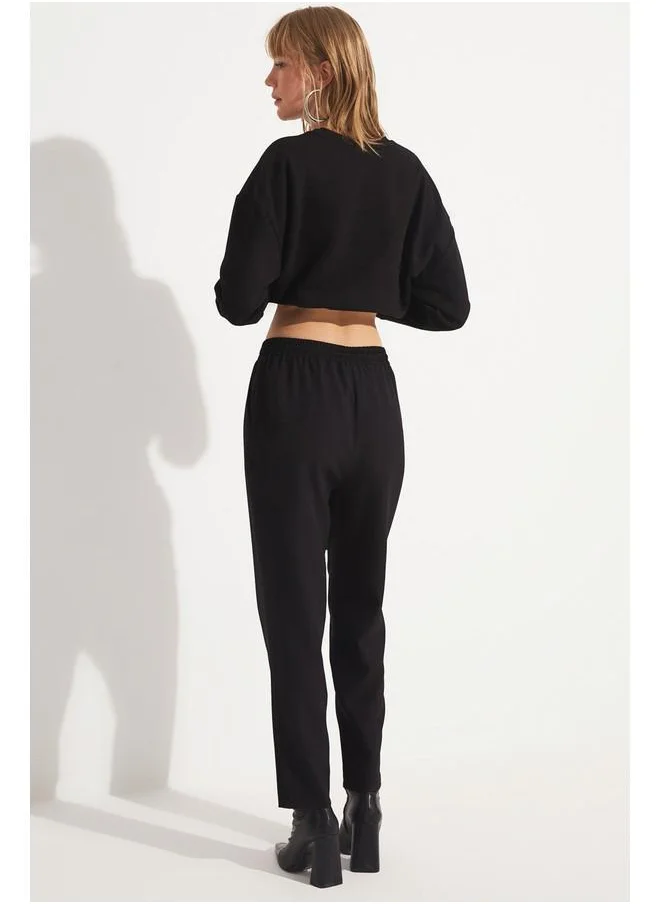 JUNE June Jogger Waist Trouser Black