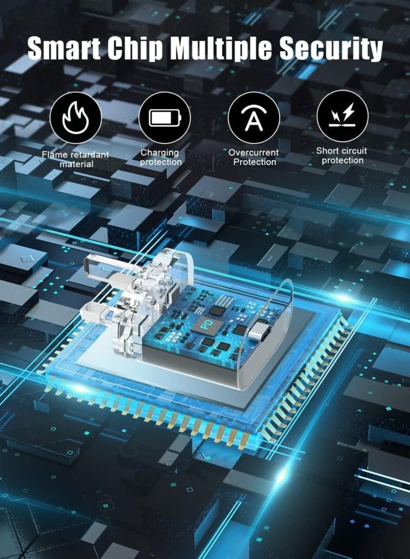 compatible 25W PD Fast Charger Adapter, USB C Plug and Cable for Samsung Galaxy S21, S21 FE, S21 Ultra, S22, S23, S23+, S20, Z Flip 4, Z Fold 4, A13, A33, A53 - Image 5